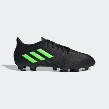 Adidas Deporito FXG Football Shoes Men's (CBLACK/SGREEN/CBLACK)