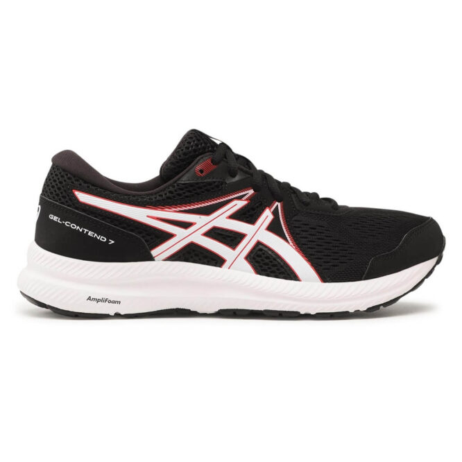 Asics Gel-Contend 7 Running Shoes (Black/Electric Red)