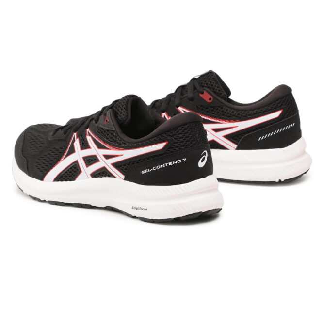 Asics Gel-Contend 7 Running Shoes (Black/Electric Red)