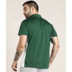 Asics Men's Polo T-Shirt (Hunter Green & Brilliant White)