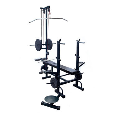 Bodyfit Muscle Gaining Multipurpose 20 in 1 Decline Bench Gym Equipment (Weight Plates not Included in This Pack)