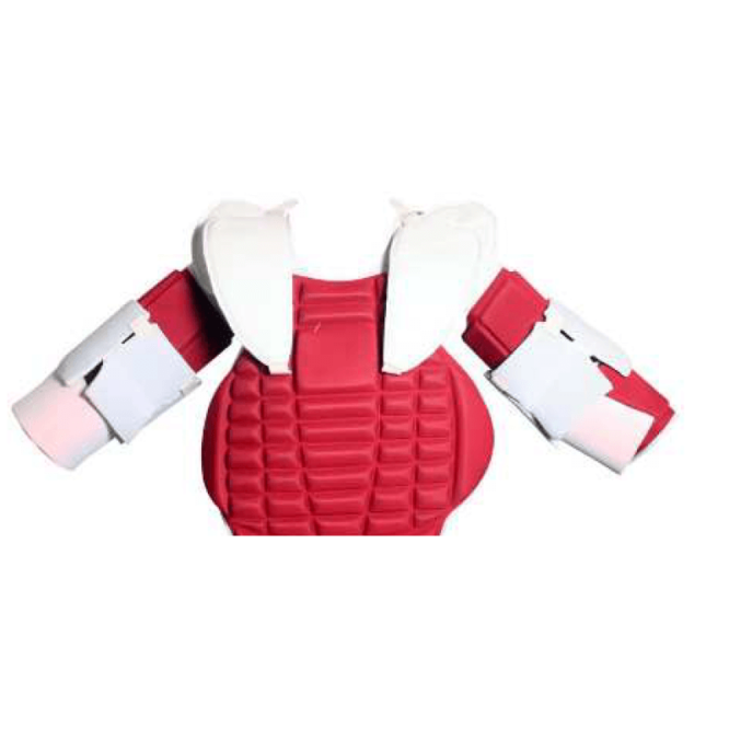 Flash Hyper Full Body Shoulder and Chestguard red