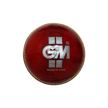 GM Crown Match Leather Cricket Ball (Red)