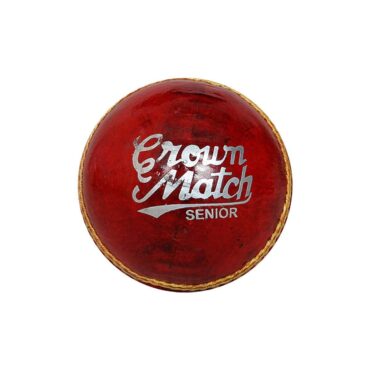GM Crown Match Leather Cricket Ball (Red)