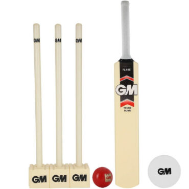 GM Flare Plastic Cricket Kit -(2 Bat set, Size-6)