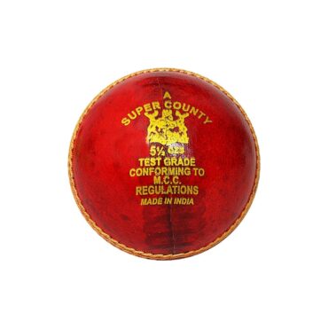 GM Super County Leather Cricket Ball (Red/White)