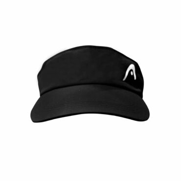 Head Cap Vizor Polyester Cap (Black)