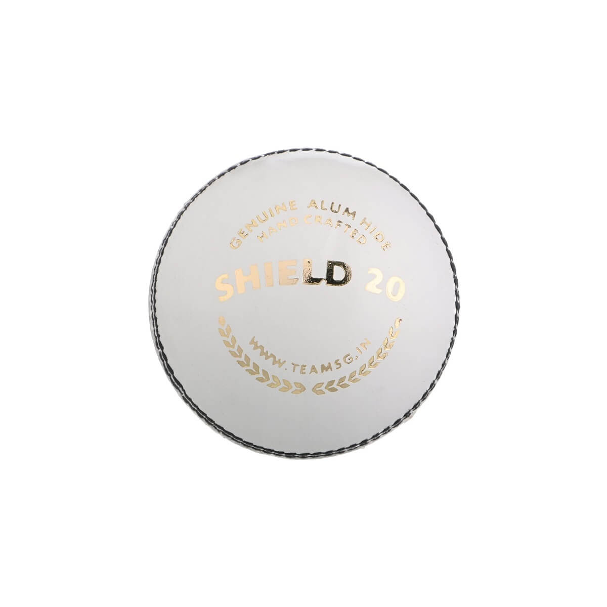 SG Shield 20 White Cricket Leather Ball (Pack of 1 or 6)