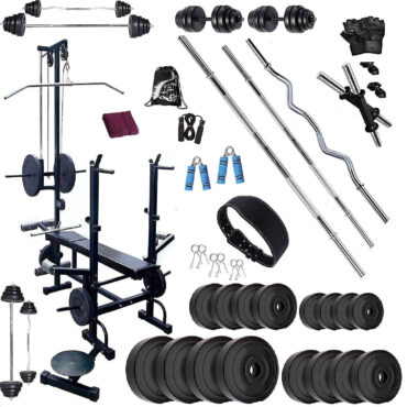 Bodyfit BF-100KG Weight Plates 20IN1 Bench Combo Home Gym and Fitness Kit