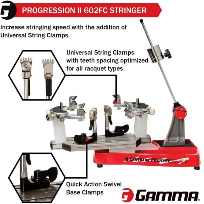 Gamma Progression II 602FC Table Top Tennis Stringing Machine