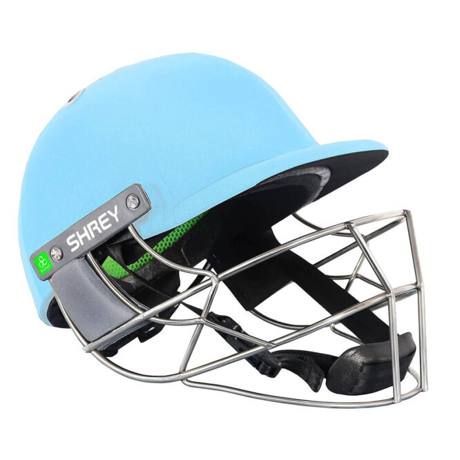 Shrey Koroyd Stainless Cricket Helmet-Sky Blue