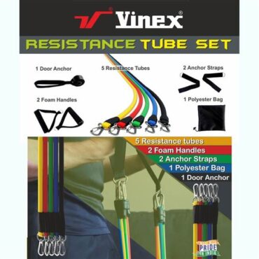 Vinex Resistance Tube Set (Pack of 3)