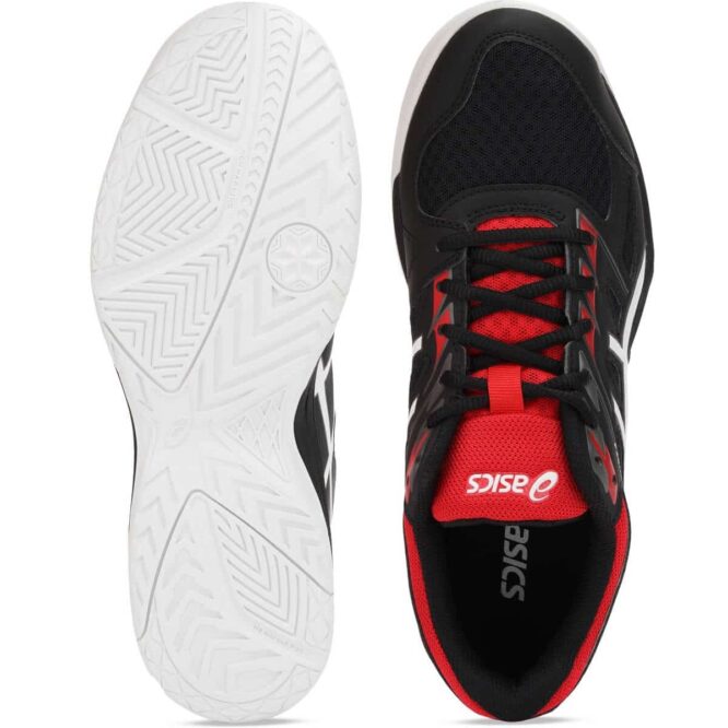 Asics Upcourt 4 Badminton Shoes ( Black-Red)p1