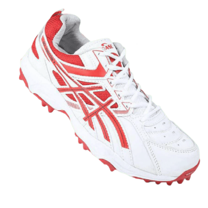 Proase CG 008 Cricket Shoes (White/Red)
