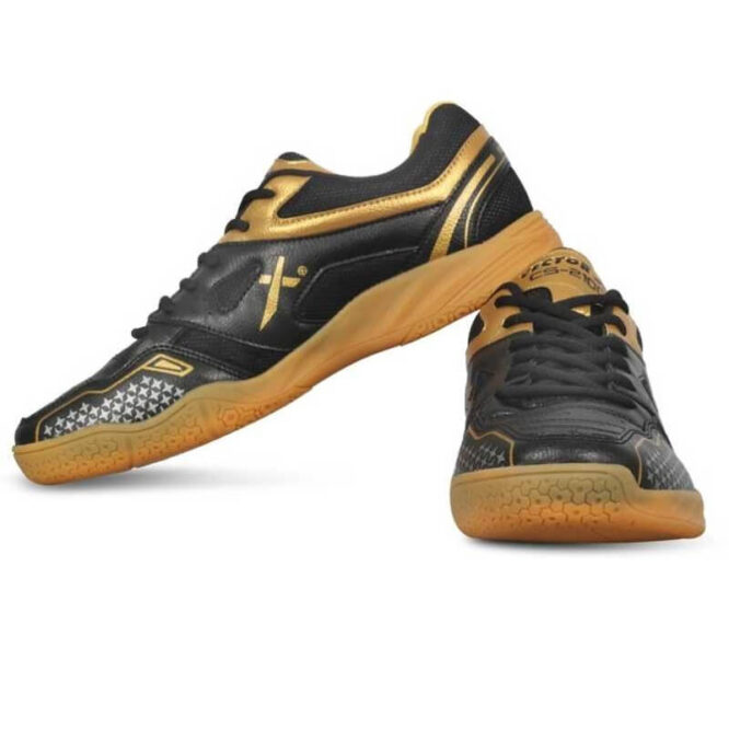 Vector X SH-CS-2100 Court Shoes (Black-Gold)