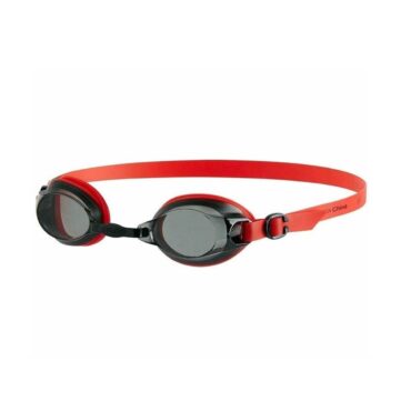 Speedo Adults Jet V2 Goggles (Red/Smoke)