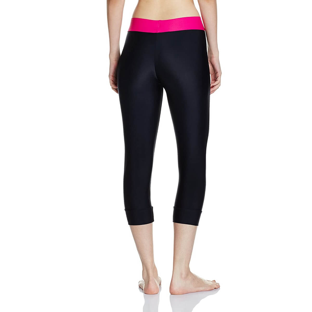 Speedo Female Swimwear Solid Swim Capri (Black/Electric Pink) – Sports Wing