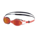 Speedo Futura Biofuse Mirror Goggles, 1SZ (Black/Lava Red/Orange Gold)