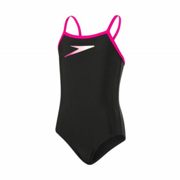 Speedo Girl's Placement Thin Strap Muscle Back One Piece