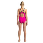 Speedo Thinstrap Muscleback One-Piece for Girls (Electric Pink-True Navy)