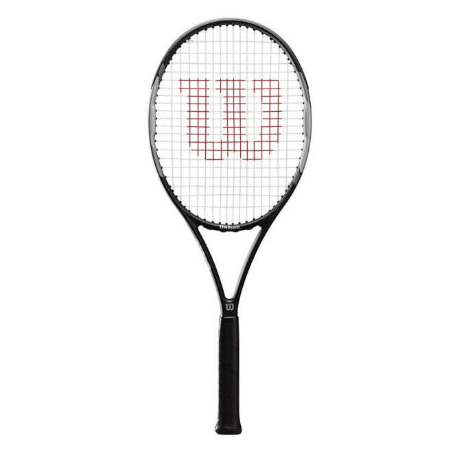 WILSON Pro Staff Precision 103 Strung Tennis Racquet (Black/Grey )