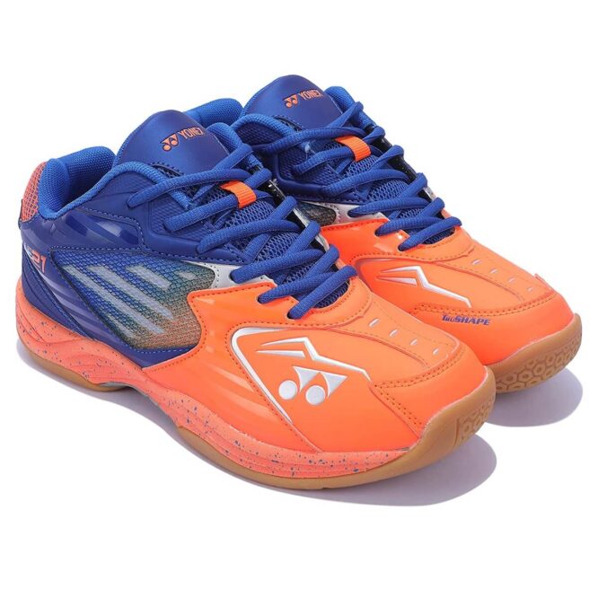 Yonex All England 21 Badminton Shoes (Flame/Pearlized Blue)