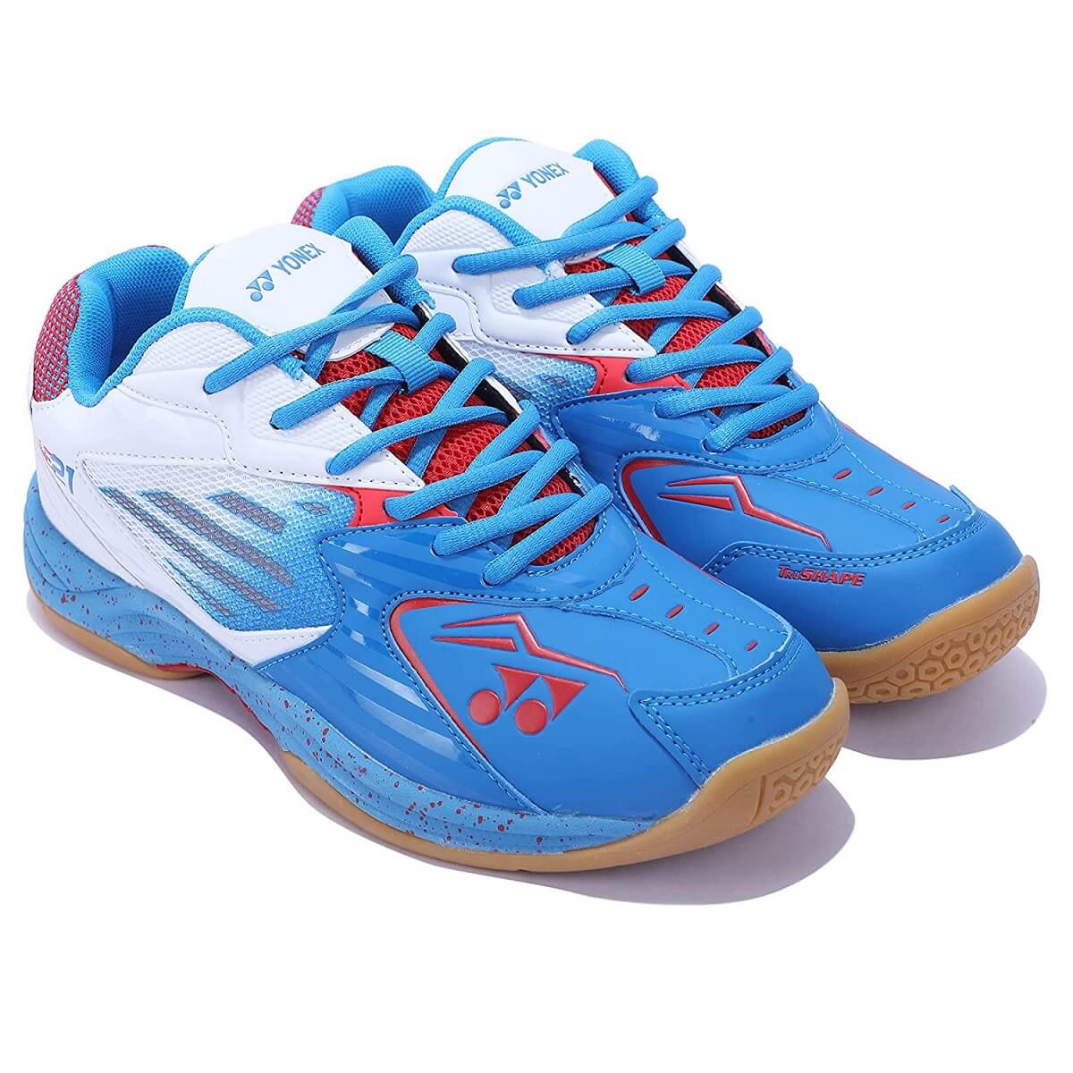 Yonex All England 21 Badminton Shoes (Pearlized Blue/Perlized White)