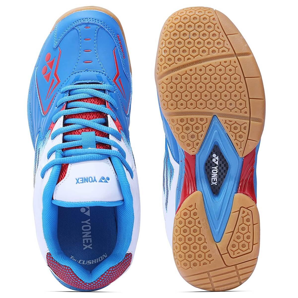 Yonex All England 21 Badminton Shoes (Pearlized Blue/Perlized White ...