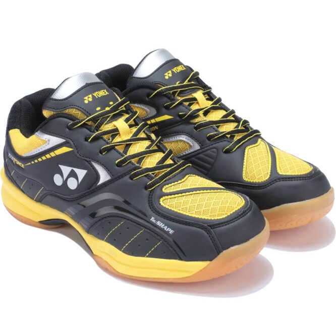 Yonex Tour Force Non Marking Badminton Shoes (Black-Yellow)