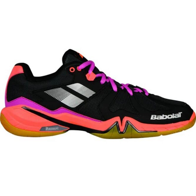 Babolat Shadow Spirit Women Badminton Shoe (Black/Purple/Pink)