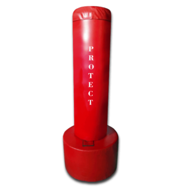 Protect Standing Red Punching Bag