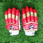 SG Test Colored Batting Gloves (Red/Gold)