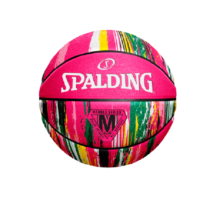Spalding Marble Basketball (Pink, Size 6)