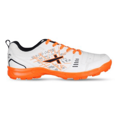 Vector X Blaster-22 yards Cricket Shoes (White-Orange)