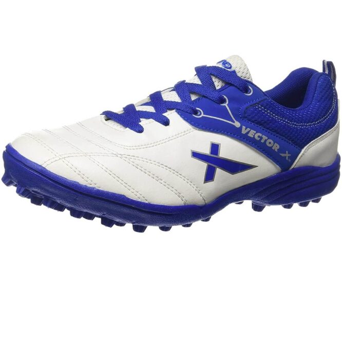 Vector X Blaster Cricket Shoes (White-Blue)