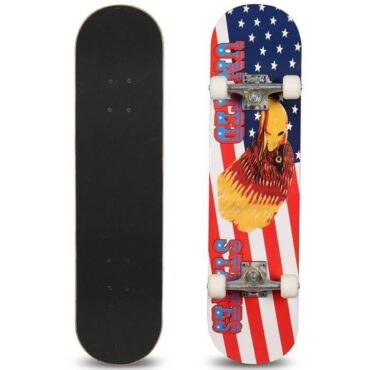 Vector X Maple 31 Inches Extra Large Wooden Skateboard (Eagle)