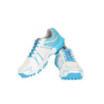 Vector X Target Cricket Shoes (White-Sky Blue)