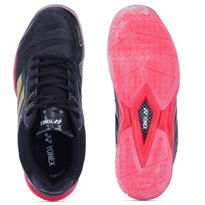 Yonex Akayu Super 4 Badminton Shoes (Black/Bright Red)