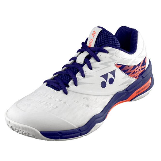 Yonex SHB 57 Ex Power Cushion Badminton Shoes (White/Orange)