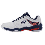 Yonex SHB 57 Ex Power Cushion Badminton Shoes - White/Orange
