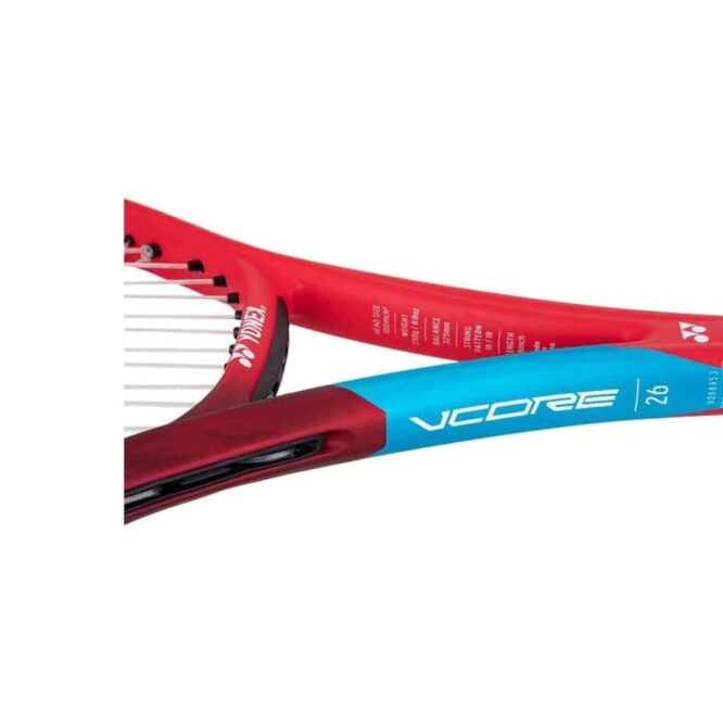 Yonex VCORE 26 Junior Tennis Racquet (Flame Red) 250g (2)