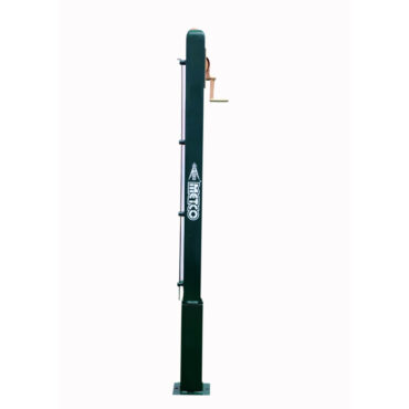 Metco Lawn Tennis Pole Removable 3 Inch Square Pipe With Brass Ratchet (75mm)
