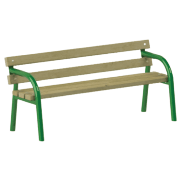 Metco Park Bench (5ft. Wide) With Back Support (7017)