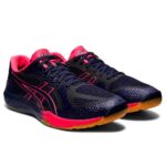 Asics Rote Japan Lyte Ff 2 Volleyball Shoes (Peacoat-Diva Pink)