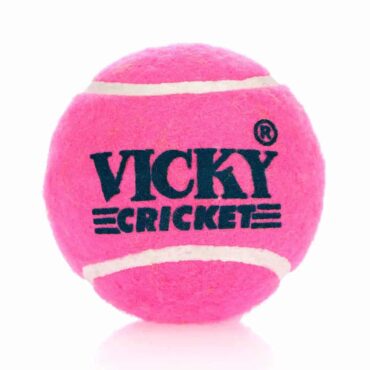 Vicky High Performance Cricket Tennis Ball (Pink-Pack of 6)