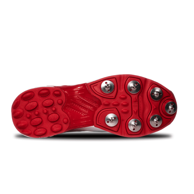 NIVIA Crick -1000 Batting Cricket Shoes (Red/White)