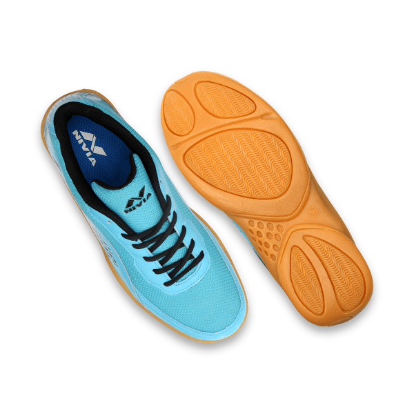 Nivia Flash 2.0 Badminton Shoes (Sky Blue)