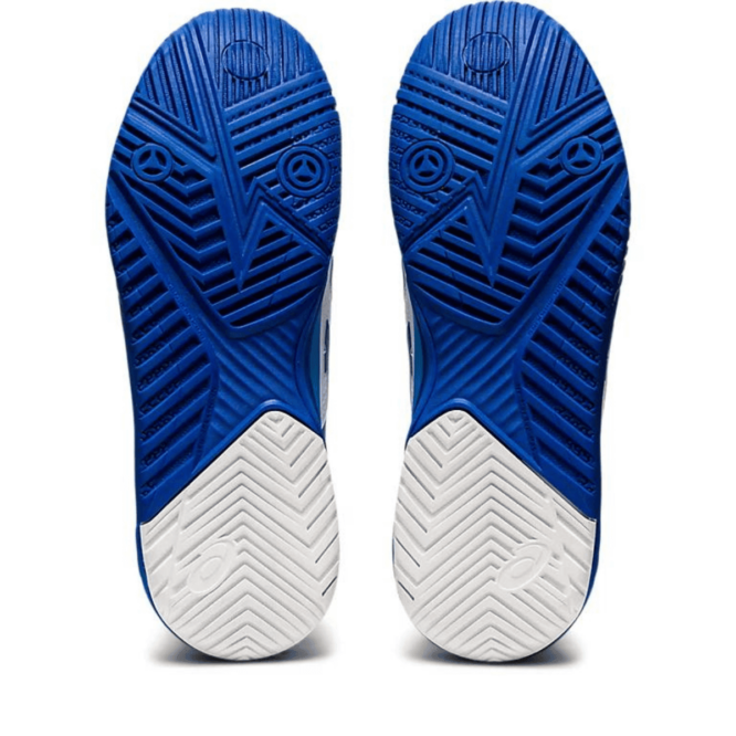 Asics Gel Resolution 8 Tennis Shoes (White/Tuna Blue) p4