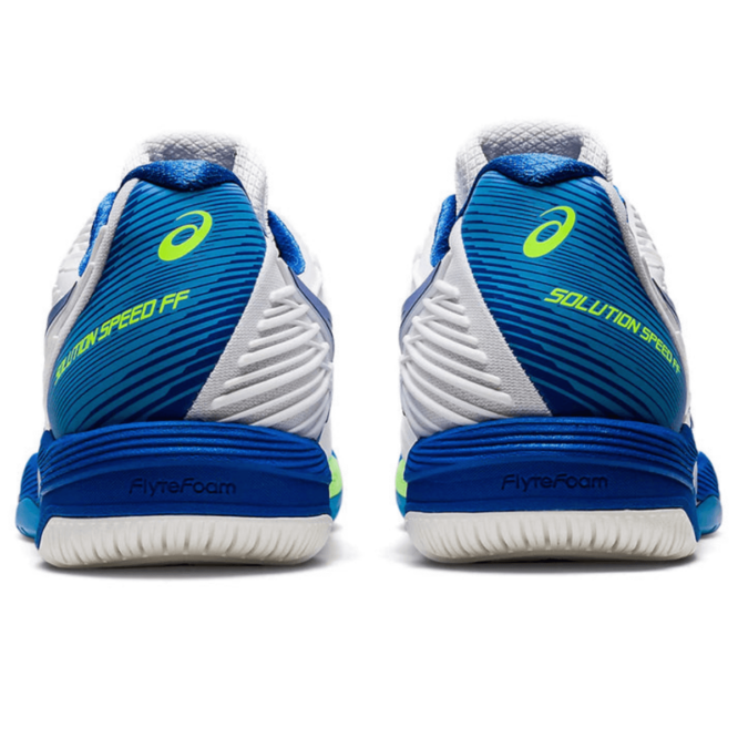Asics Solution Speed Ff 2 Tennis Shoes (White/Tuna Blue) P2