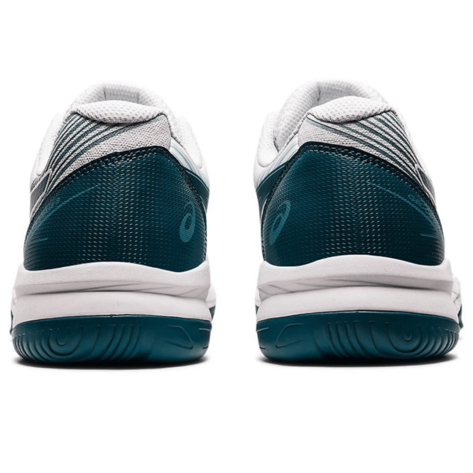 Asics gel-game 8 tennis shoes (white/velvet pine) P2